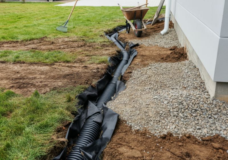 Drainage ditch installation